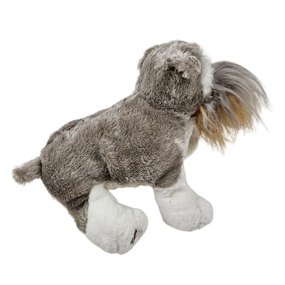 Ganz Webkinz Schnauzer Gray Puppy Dog Stuffed Animal Plush Fluffy Toy Code - Picture 5 of 10